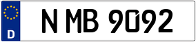 Trailer License Plate